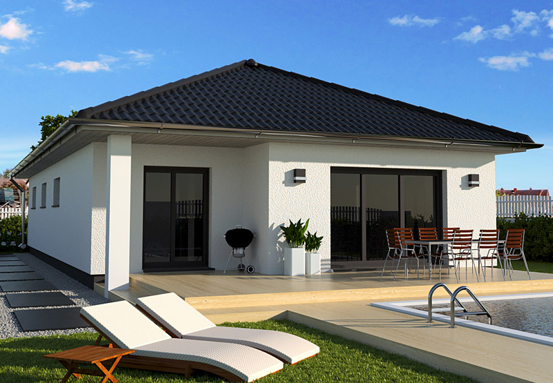 EWA-Bungalow Spreeblick 116qm Massivhausbau Leipzig Halle Wittenberg