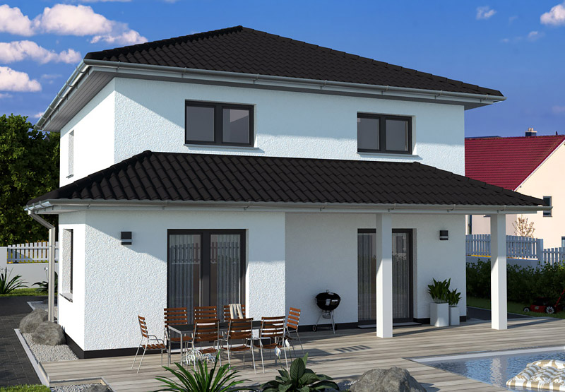 EWA-Stadtvilla Toskana 136qm Hausbau Berlin Brandenburg Potsdam